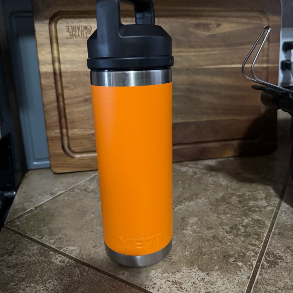 YETI Orange Stainless Steel Tumbler